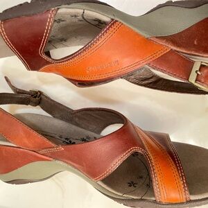 Merrell Brown Leather Women's Shoes